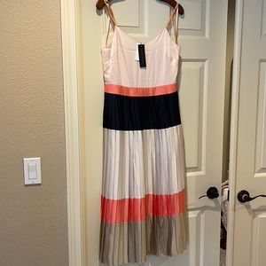 Banana Republic satin midi dress, NWT size 4